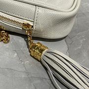 YSL Lou Camera Bag In White Quilted Leather 612544 Size: 18×10×5cm - 2