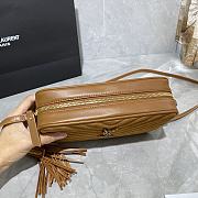 YSL Lou Camera In Quilted Suede Leather 612544 Size: 23x16x6cm - 4