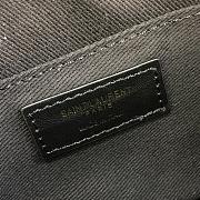 YSL Lou Camera Bag In Wine Quilted Leather 612544 Size: 23x16x6cm - 3