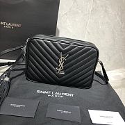 Only $159 YSL Lou Camera Bag In Black Quilted Leather 612544 Size: 23x16x6cm - 2