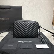 Only $159 YSL Lou Camera Bag In Black Quilted Leather 612544 Size: 23x16x6cm - 6
