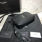 Only $159 YSL Lou Camera Bag In Black Quilted Leather 612544 Size: 23x16x6cm - 5