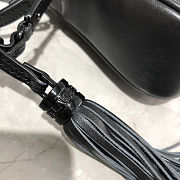 YSL Lou Camera Bag In Black Cownskin 612544 Size: 23x16x6cm - 4