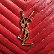 YSL Lou Camera Bag In Cownskin 612544 Size: 23x16x6cm - 4