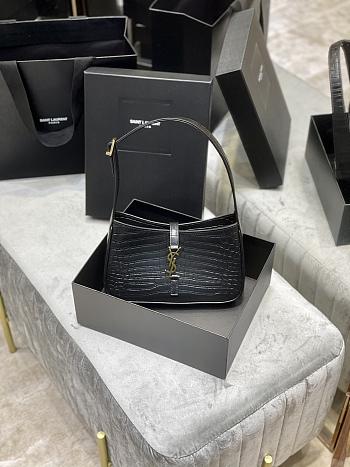 YSL Le5A7 Hobo Bag In Crocodile Pattern Cowhide 6572282 Size: 25X14X6cm
