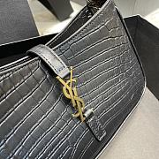 YSL Le5A7 Hobo Bag In Crocodile Pattern Cowhide 6572282 Size: 25X14X6cm - 6