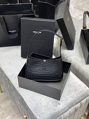 YSL Le5A7 Hobo Bag In Crocodile Pattern Cowhide 6572282 Size: 25X14X6cm - 5