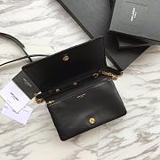 YSL Angie Quilted Crossbody Bag In Black 5850311 Size 22x13x5.5cm - 6