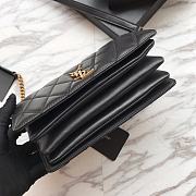 YSL Angie Quilted Crossbody Bag In Black 5850311 Size 22x13x5.5cm - 3