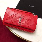 YSL Jamie Medium Crossbody Bag In Red 515821 Size: 25x15x7.5cm - 1