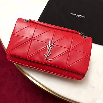 YSL Jamie Medium Crossbody Bag In Red 515821 Size: 25x15x7.5cm