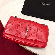 YSL Jamie Medium Crossbody Bag In Red 515821 Size: 25x15x7.5cm - 6
