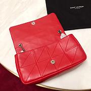 YSL Jamie Medium Crossbody Bag In Red 515821 Size: 25x15x7.5cm - 5
