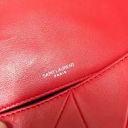 YSL Jamie Medium Crossbody Bag In Red 515821 Size: 25x15x7.5cm - 3