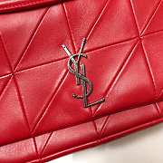 YSL Jamie Medium Crossbody Bag In Red 515821 Size: 25x15x7.5cm - 2