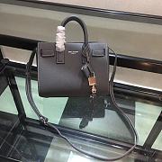 YSL Classic Sac De Jour Baby Smooth Leather In Grey 421863 Size 22cm - 1
