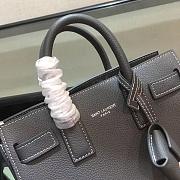 YSL Classic Sac De Jour Baby Smooth Leather In Grey 421863 Size 22cm - 2