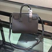 YSL Classic Sac De Jour Baby Smooth Leather In Grey 421863 Size 22cm - 4