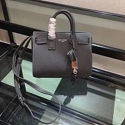 YSL Classic Sac De Jour Baby Smooth Leather In Grey 421863 Size 22cm - 5