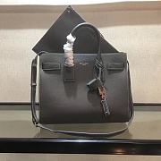 YSL Classic Sac De Jour Baby Smooth Leather In Grey 421863 Size 32cm - 1