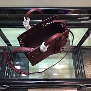 YSL Classic Sac De Jour Baby Smooth In Wine Leather 421863 Size 22cm - 3
