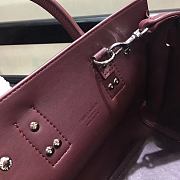 YSL Classic Sac De Jour Baby Smooth In Wine Leather 421863 Size 22cm - 4