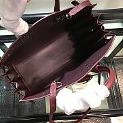 YSL Classic Sac De Jour Baby Smooth Leather In Wine 421863 Size 32cm - 3