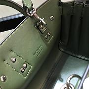 YSL Classic Sac De Jour Baby Smooth Leather In Green 421863 Size 22cm - 2