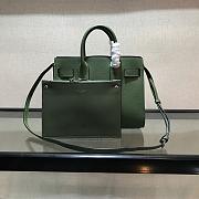 YSL Medium Classic Sac De Jour Baby Smooth Leather In Green 421863 Size 26x21x11cm - 6