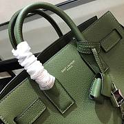 YSL Medium Classic Sac De Jour Baby Smooth Leather In Green 421863 Size 26x21x11cm - 4