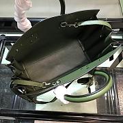 YSL Classic Sac De Jour Baby Smooth Leather In Green 421863 Size 32cm - 5