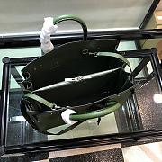 YSL Classic Sac De Jour Baby Smooth Leather In Green 421863 Size 32cm - 4
