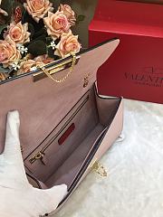 Valentino Handle Bag In Pink 080-1 Size 24×7×17cm - 6