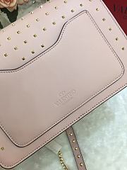 Valentino Handle Bag In Pink 080-1 Size 24×7×17cm - 5