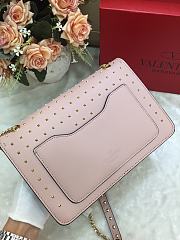 Valentino Handle Bag In Pink 080-1 Size 24×7×17cm - 3