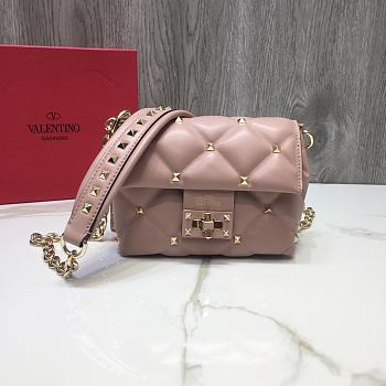 Valentino Garavani Candystud Bag In Beige RW2B0 Size: 17x13x 8cm