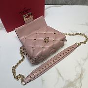 Valentino Garavani Candystud Bag In Beige RW2B0 Size: 17x13x 8cm - 5