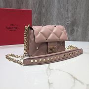 Valentino Garavani Candystud Bag In Beige RW2B0 Size: 17x13x 8cm - 6