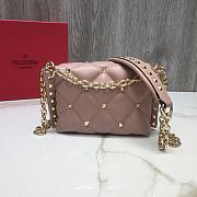 Valentino Garavani Candystud Bag In Beige RW2B0 Size: 17x13x 8cm - 2
