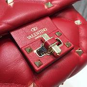 Valentino Garavani Candystud Bag In Red RW2B0 Size: 17x13x 8cm - 6