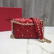 Valentino Garavani Candystud Bag In Red RW2B0 Size: 17x13x 8cm - 5