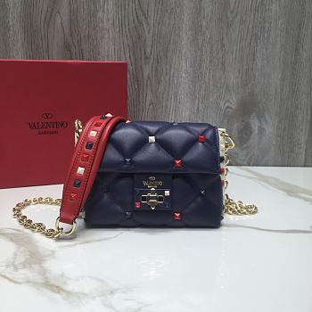 Valentino Garavani Candystud Bag In Blue RW2B0 Size: 17x13x 8cm