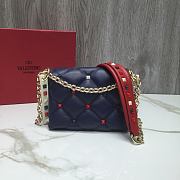 Valentino Garavani Candystud Bag In Blue RW2B0 Size: 17x13x 8cm - 6