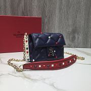 Valentino Garavani Candystud Bag In Blue RW2B0 Size: 17x13x 8cm - 4
