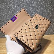 Valentino Rockstud Spike Clutch With Chain Bag ZW2B0 Size: 23.5 x 14.5 x 4.5cm - 5