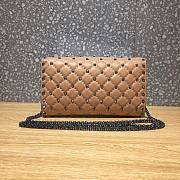 Valentino Rockstud Spike Clutch With Chain Bag ZW2B0 Size: 23.5 x 14.5 x 4.5cm - 2