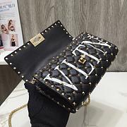 Valentino Rockstud Spike Clutch ZW2B0 Size: 23.5 x 14.5 x 4.5cm - 4