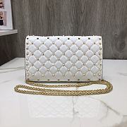 Valentino Rockstud Spike Clutch In White ZW2B0 Size: 23.5 x 14.5 x 4.5cm - 6