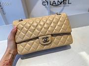 Chanel Classic Flap Bag Golden Chain In Light Beige Size 25cm - 5