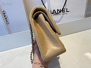 Chanel Classic Flap Bag Golden Chain In Light Beige Size 25cm - 4